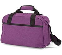 BENZI Bolsa de Viaje BZ5528 40×20×25 cm, 20L, Apta para Ryanair y Vueling, Poliéster Resistente al Agua, Correa Ajustable y Bolsillo Frontal, Morado