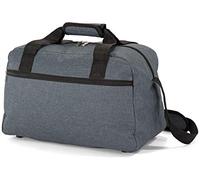 BENZI Bolsa de Viaje BZ5528 40×20×25 cm, 20L, Apta para Ryanair y Vueling, Poliéster Resistente al Agua, Correa Ajustable y Bolsillo Frontal, Gris