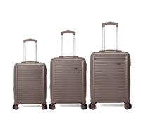 Benzi Bz5845oro Juego De Maletas 3 Piezas Rígidas Extensibles Abs, Cabina 50 Cm Mediana 60 Cm Grande 70 Cm, 4 Ruedas Dobles, Cerradura De Combinación, Dorado