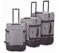 Benzi Bz5850g Juego De Maletas, 3 Piezas Blandas, 2 Ruedas, Cabina 50 Cm Mediana 60 Cm Grande 70 Cm, Asa Telescópica, Gris