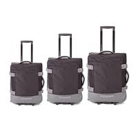 BENZI Juego de Maletas BZ5850N, 3 Piezas Blandas, 2 Ruedas, Cabina 50 cm Mediana 60 cm Grande 70 cm, Asa Telescópica, Negro
