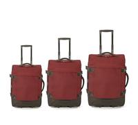 BENZI Juego de Maletas BZ5850NA, 3 Piezas Blandas, 2 Ruedas, Cabina 50 cm Mediana 60 cm Grande 70 cm, Asa Telescópica, Naranja