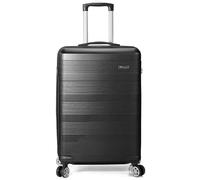 BENZI Maleta de Cabina 55x37x20 cm | Ligera y Resistente de ABS | Equipaje de Mano Aprobado | 4 Ruedas Dobles Giratorias, Asa Telescópica y Candado TSA - Color Negro