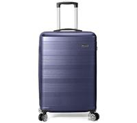 BENZI Maleta de Cabina 55x37x20 cm | Ligera y Resistente de ABS | Equipaje de Mano Aprobado | 4 Ruedas Dobles Giratorias, Asa Telescópica y Candado TSA - Color Azul
