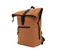 BENZI Mochila Enrollable Impermeable BZ5893 | Mochila Hombre Mujer Engomada PVC | Portátil 13” | Estructura Resistente con Costuras Reforzadas | Roll Top Ligera para Uso Diario o Viaje (Naranja)