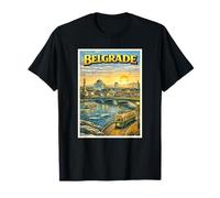 Beograd City Belgrado Serbia Belgrado Regalo Turístico Camiseta