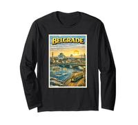 Beograd City Belgrado Serbia Belgrado Regalo Turístico Manga Larga