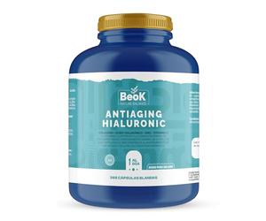BEOK - Antiaging Hyaluronic 365 Cápsulas - Colágeno Hidrolizado + Ácido Hialurónico + Vitamina C + Zinc - Suplemento para Piel, Articulaciones y Huesos - Dósis para 1 año