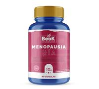 BEOK Menopausia Día - 90 Cápsulas con L-Triptófano, Lúpulo, GABA y Tirosina - Suministro para 3 Meses - Alivio Natural de Sofocos e Irritabilidad - Suplemento Diurno para Mujeres