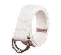 Beokeuioe Cinturón militar de lona para pantalones vaqueros al aire libre, cinturón de tela para hombre y mujer con doble anilla en D, hebilla de tela, doble anilla en D, B-1., M