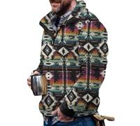 Beokeuioe Jersey de Felpa para Hombre con Capucha para Otoño Cálido - Suéter de Forro Polar Retro de Peluche para Exteriores - Abrigo Casual de Invierno