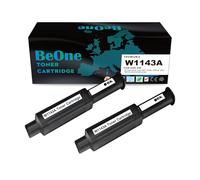 BeOne 2X 143A W1143A Cartuchos de Tóner Compatibles para Impresora HP Neverstop Laser MFP 1202nw 1201n 1001nw (2X Negro)