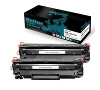 BeOne 2X 35A CB435A Cartuchos de Tóner Recambio Compatible para HP LaserJet P1005 P1006 P1007 P1008 P1009 Impresora (2 Negro)