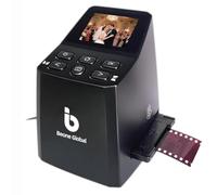 BEONEGLOBAL ClearScan Mini escáner de película de 16 MP, convierte película y diapositivas de 35 mm/135/126 en fotos digitales, digitalizador de película fácil de usar, pantalla LCD de 2.3 pulgadas