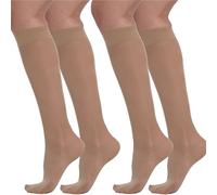 BEONTOP by Gambetti - Calcetines de compresión graduada para mujer, 40 deniers, 2 unidades, 15-16 mmHg, Comfort Support Line, Nude Medio 2 Stk, Talla S
