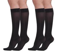 BEONTOP by Gambetti Medias De Compresión Mujer Fuerte 140 Den 2Pzs - Calcetines Compresion Mujer Graduada 18-22 mmHg Para Piernas Cansadas, Soporte Circulatorio y Preventivo - Made in Italy