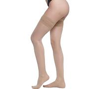 BeOnTop Medias de Compresión Mujer 40 Den Autoadhesivas - 15-16 mmHg Graduadas, Contra Varices, Pantys de Apoyo para Piernas Cansadas, LightNude M - Made in Italy