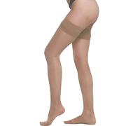 BeOnTop Medias de Compresión Mujer 40 Den Autoadhesivas - 15-16 mmHg Graduadas, Contra Varices, Pantys de Apoyo para Piernas Cansadas, MediumNude XL - Made in Italy