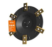 BEOS® Disco de Afinación para Robot Cortacésped para 6 Cuchillas - Disco de Cuchilla Reforzado con Fibra de Vidrio para Worx Landroid S&M (a partir de 2020), Vision M600, Landxcape, Ferrex..