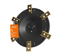 BEOS® Disco de Afinación para Robot Cortacésped para 6 Cuchillas - Disco de Cuchilla Reforzado con Fibra de Vidrio - Worx Landroid L800 & L1000 (a partir de 2020)