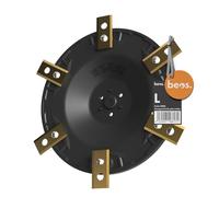 beos Disco de Afinación Robot Cortacésped - Worx L (a partir de 2020) | Worx Landroid L - Para 6 Cuchillas - Disco de Cuchilla Reforzado con Fibra de Vidrio - Ø 170 mm