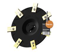 BEOS Discos de Corte Robots cortacésped - Mammotion YUKA Mini | Discos para 7 cuchillas - Discos reforzados con fibra de vidrio - Ø 162 mm - Fabricados en Alemania