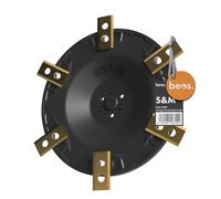 beos plato de cuchillas robot cortacésped - Worx S&M (a partir de 2020) | Worx Landroid Vision|Vision Cloud - Disco de Cuchilla Reforzado con Fibra de Vidrio para 6 Cuchillas - Ø 150 mm