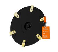 BEOS® robot cortacésped tuning - Plato giratorio compatible con Gardena Sileno Life & Sileno +| Flymo EasiLife - Disco de cuchillas reforzado con fibra de vidrio para 6X cuchillas - Ø 210 mm