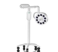 BeoyNot Lámpara móvil LED sin Sombras, Lámpara de Examen móvil, con 5 Ruedas giratorias, Plegado y rotación Flexible, para iluminación Auxiliar en hospitales, clínicas dentales