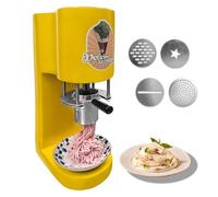 BeoyNot Máquina de Gelato con 4 moldes, Prensa Comercial de Spaghetti de Helado, extrusora eléctrica de Fideos 30 L/h, Inicio táctil, Ahorro Espacio para Catering y Tiendas de postres Yellow