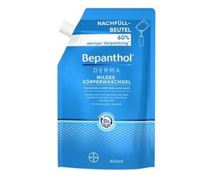 Bepanthol® Derma - Gel de ducha suave para pieles sensibles y secas, dermatológicamente probado con dexpantenol, sin fragancias