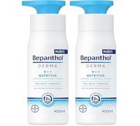 Bepanthol Derma Nutritiva Loción Corporal, Hidratación Inmediata Y Duradera Para La Piel Seca Y Sensible, Uso Diario, 400 ml (Paquete de 2)