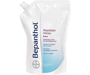 Bepanthol Loción corporal Intensiva, rica loción para pieles muy secas, 400 ml de recarga