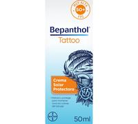Bepanthol Tattoo Crema Solar 50, Proteccion Solar para Tatuajes SPF50, 50 ml