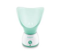 BEPER 40.967N - Sauna Facial y Aromaterapia 2 Potencias, Tratamientos de Cuidado y Relajantes, Hidratación y Limpieza de la Cara, Tanque para Esencias Perfumadas, Blanco y Verde/ Turquesa