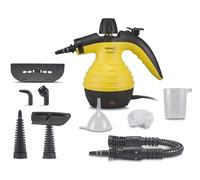 BEPER 50.700 Limpiador a Vapor, Limpiador de Vapor desinfectante , Caldera de Aluminio de 350 ml, Botón de Vapor Continuo, Presión 3.2 bar, 30 g/min, Cable de 3 M, Amarillo y Negro