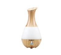 BEPER 70.405 Difusor de esencias ultrasónicas, Luces LED de 7 Colores Intercambiables,Tanque 235 ml, Silencioso y Diseño Innovador,Cable y Adaptador Incluido,Blanco ed Efecto Madera