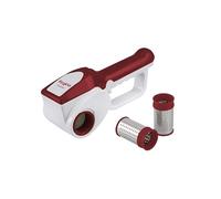 BEPER 90.071 Rallador Recargable, Acero Inoxidable, Rojo, 9 x 11 x 24 cm