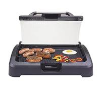 BEPER 90.871 Barbacoa con Tapa - Barbacoa Electrica , Parrillas Antiadherentes Extraíbles, 2200 W