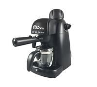 BEPER BC.002 Cafetera Espresso, Espuma, Espresso machine,240 ml, 800W, Jarra graduada en tazas, Única palanca de control, Negro