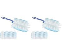 BEPER C203PUL004 Plumero Kit con 1 Mango Y 10 Recambios, Atrapa Y Retiene hasta 3 Veces Más El Polvo Y El Pelo, 10 Plumero de Polvo (Paquete de 2)