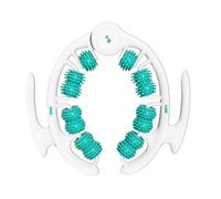 BEPER C301ABE500 Rodillo de masaje anticelulítico, masajeador corporal manual con rodillos dentados, estimula la microcirculación y el drenaje, para muslos, glúteos, abdomen y brazos