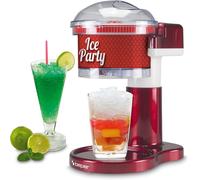 Beper Fabricador de Slush-Eis 30W, Trituradora de Hielo, Rojo, Acero Inoxidable