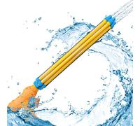 BEPER Manguera de Agua con Bomba de 57 cm, 4 potentes chorros de hasta 10 Metros, Juguete de Verano para niños Mayores de 36 Meses, Pistola de Agua Manual de plástico PP, para jardín, mar y Piscina