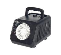 BEPER Máquina de Burbujas automática con Luces LED - 2 velocidades, Funcionamiento Continuo - Incluye 200 ml de líquido, Funciona con Pilas (no Incluidas)