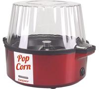 BEPER P101CUD050 Máquina de palomitas, Palomitero, Revestimiento antiadherente, Cocción con Mantequilla/Aceite, Pala giratoria de acero, Tapa se Convierte en un Tazón, Cuchara en dotación, Rojo