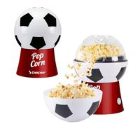 BEPER P101CUD053 Máquina para hacer palomitas de maíz con aire caliente, diseño de balón de fútbol, sin aceite, rápida y compacta, recipiente incluido, ideal para noches de cine y aficionados