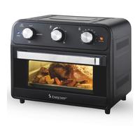 BEPER P101FRI024 Freidora de Aire Multifunción 24L, Freidora de Aire con 4 Funciones: Freír, Grill, Horno, Tostar, Temporizador de 60 min, 220°C, Accesorios Apto para Lavavajillas, Doble Cristal