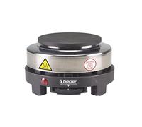 BEPER P101PIA003 Placa caliente eléctrica, Hiero Fundido 500W, 5 Niveles de cocción, Protección contra sobrecalentamiento, Ideal para campistas, segundas residencias, camping, vacaciones o picnic