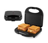 BEPER P101TOS011 Tostadora Eléctrica de 750 W con Placas Antiadherentes de 21 x 11,5 cm, Placa para Tostar y Sándwiches, Fácil de Limpiar, Libre de BPA y PFOS, Mango con Aislamiento Térmico